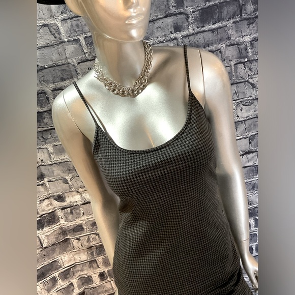 90s Goth Clueless Bodycon Check Mini Dress - Picture 5 of 13